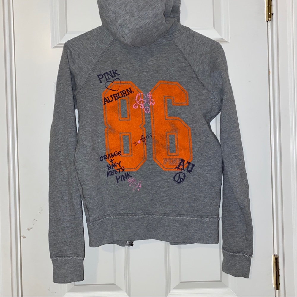 Rare Auburn University VS PINK zip up sweatshirt